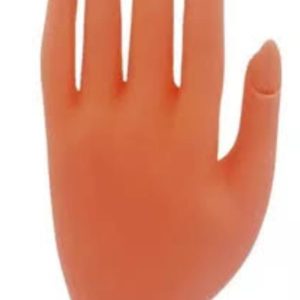 Mano de practica con uña