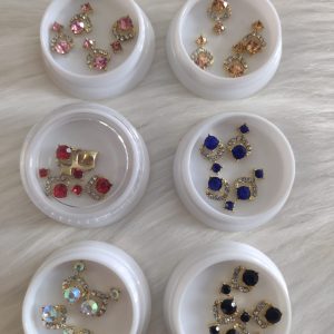 6 pack Dijes doble cristal 4 pz c/u Fantasy nails