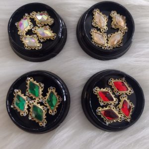 4 pack Dijes Rombo 4 pz c/u Fantasy nails