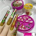 Acrilico Claus colección Navideña Fantasy nails